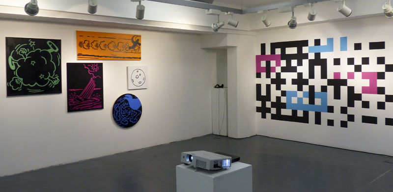 Philip Bradshaw,  Artist, Installation view, Amongst Other Things, Richmix, 2014